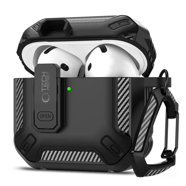 TECH-PROTECT CARBONOX APPLE AIRPODS 4 SVARTA