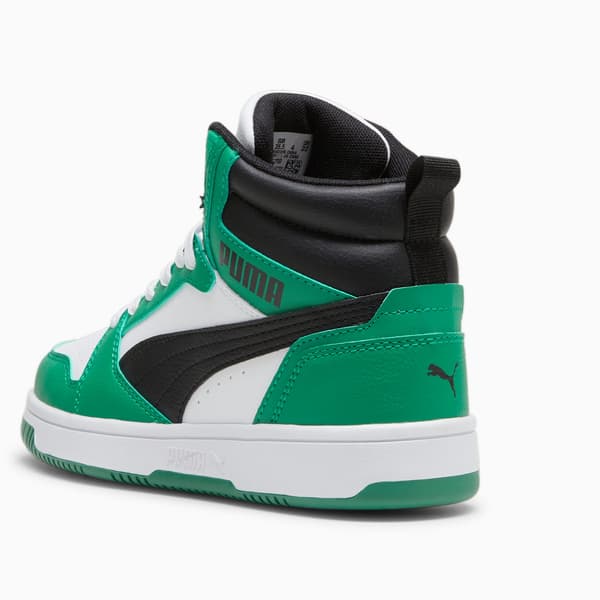 Puma REBOUND V6 MID JR børnesko grøn 39383110 størrelse 38,5