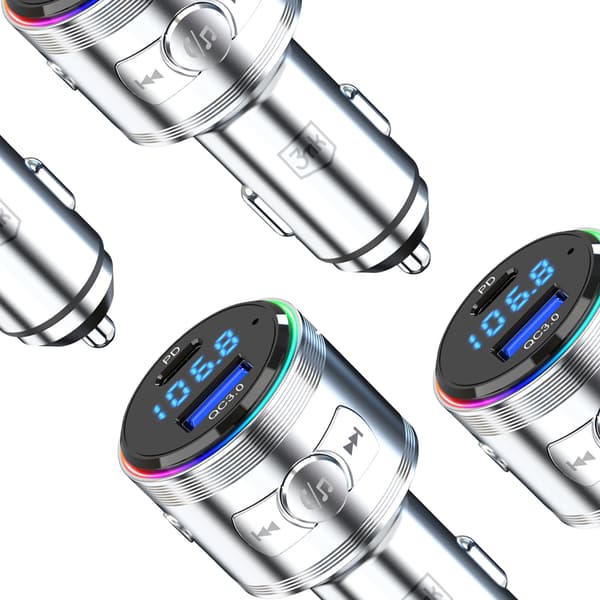 Lisävarusteet - 3mk Hyper Car Power -lähetin 48W QC PD PPS USB 1C1A hopea