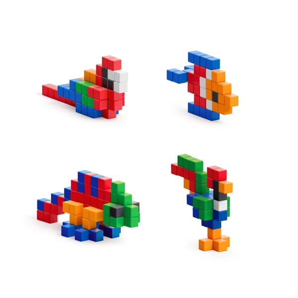 Pixio Bright Animals magnetiske klodser dyr 90 brikker 6+