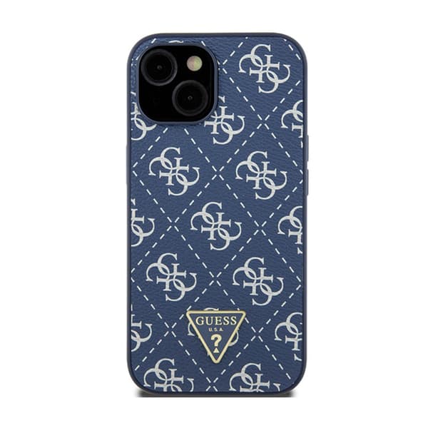 Guess 4G Triangle Metal Logo - iPhone 15 Plus cover (blå)