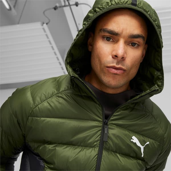 Puma PACKLITE DOWN herre hættejakke grøn 84935531 r S