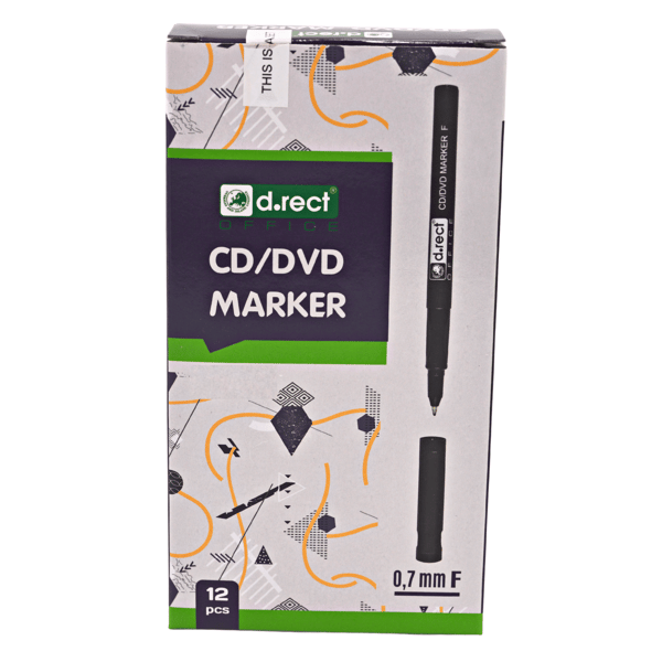 Permanent fineliner tusch rød 12 stk