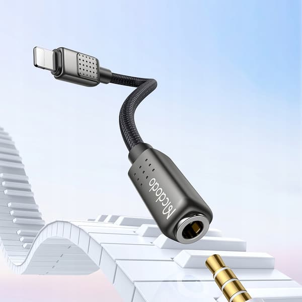 MCDODO LIGHTNING MINI JACK ADAPTER 3,5 MM KABEL FÖR IPHONE 13 14
