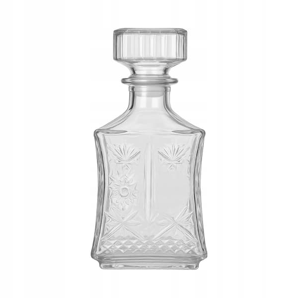 5x Glaskaraff Lily 750ml för likörer, vin, alkohol, presentflaskor