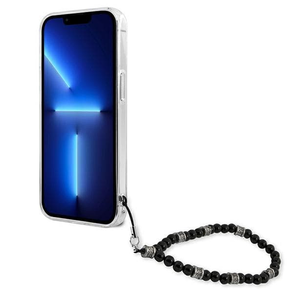 Guess GUHCP13SKPSBK iPhone 13 mini 5.4 Transparent hårdt cover Sort perlemor