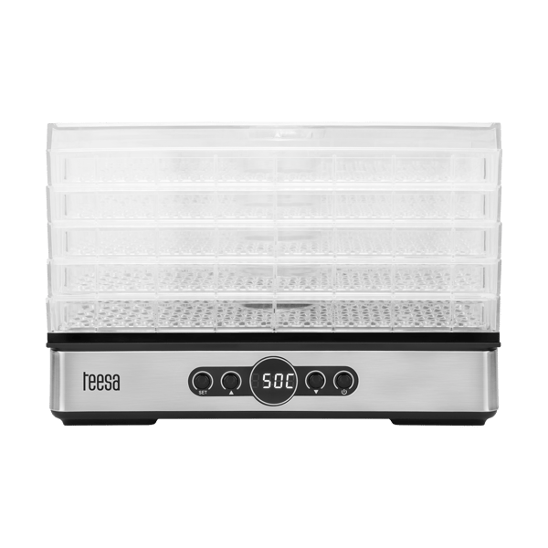 Teesa frukt- och grönsakstorkare 400W 5 brickor display termocirculation