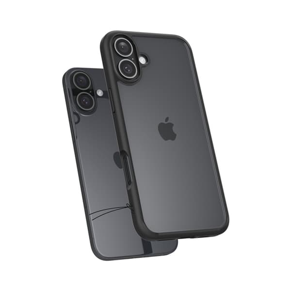 Spigen Ultra Hybrid - iPhone 16 -kotelo (mattamusta)