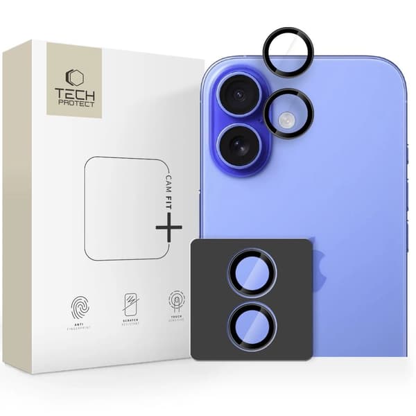 Tech-Protect Camring Fit+ Kameracover til iPhone 17 - Sort