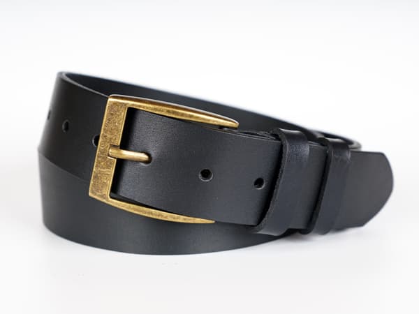 Wild jeans belte läder herr svart läder present storlek 100 cm