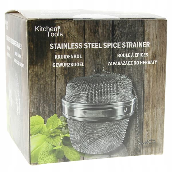 METALKUGLEKANDER TIL TE OG URTER RUSTFRIT STÅL 9 CM