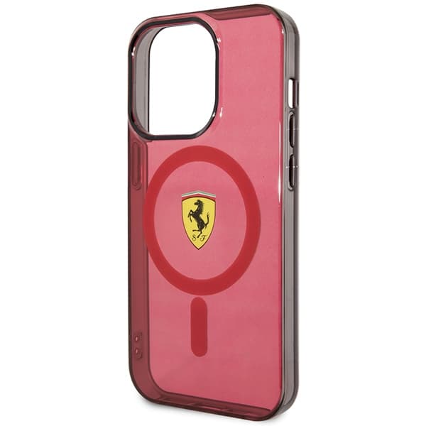 Ferrari FEHMP14LURKR iPhone 14 Pro 6.1 rød hardcase Translucent Magsafe