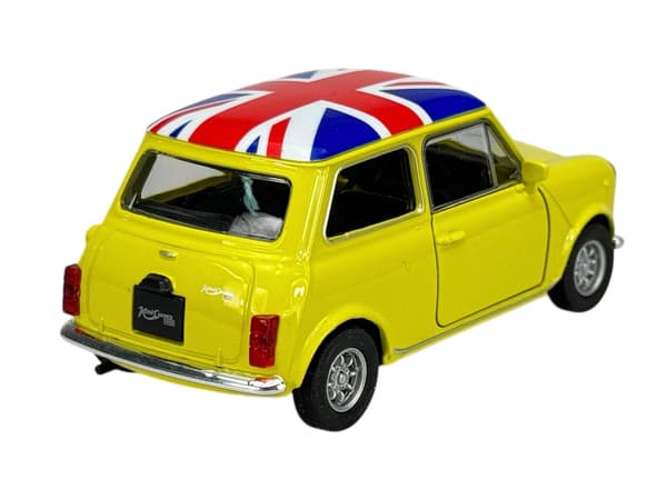 WELLY MINI COOPER 1300 MED BRITISK FLAG GUL 1:34 43609