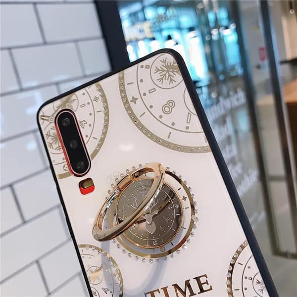 GLITTERBAGSIDER TIL SAMSUNG GALAXY A51 MED RING