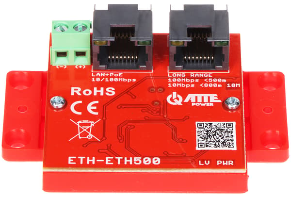 ETHERNET+POE-FORLÆNDER ETH-ETH500-SÆT ATTE