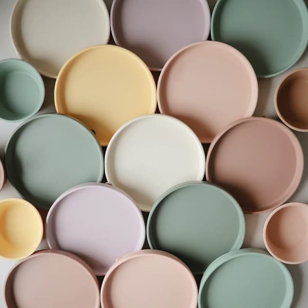 Silikonplatta med sugkopp Classic Ivory, Mushie