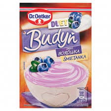 DR. OETKER PUDDING DUO BLÅBÆR-CREM 40G