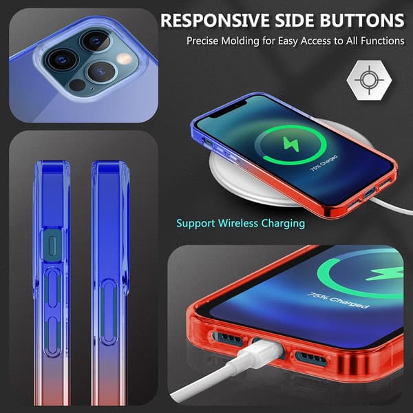 TRANSPARENT HÅRDT ETUI TIL APPLE IPHONE 12/12 PRO + HÆRDET GLAS