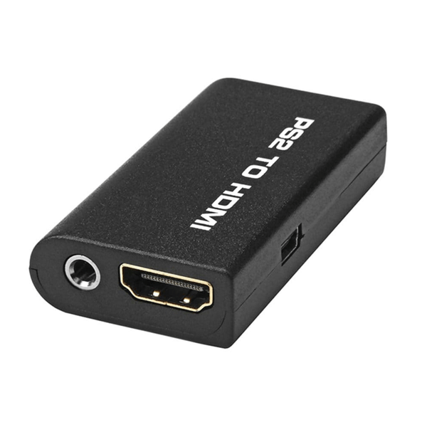 PlayStation PS2 til HDMI + audio jack 3,5mm konverter adapter