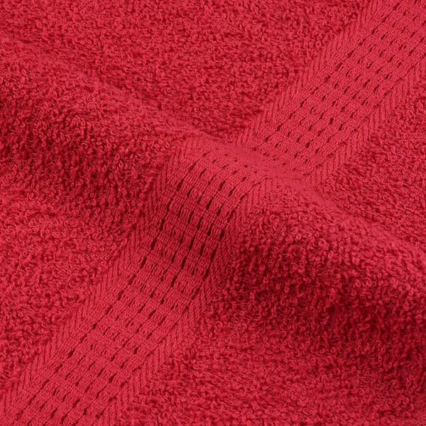 vidaXL Handdukar, 2 st, Röda, 30x30 cm, 100% Bomull