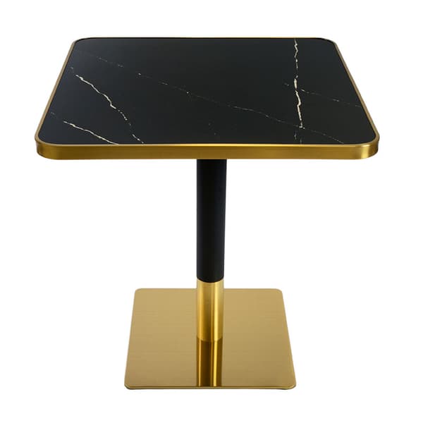 Metal bordben sort-guld glamour A608