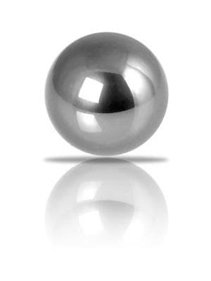 Titaniumkugle - sølv - TCZ-001 1,2/2,5