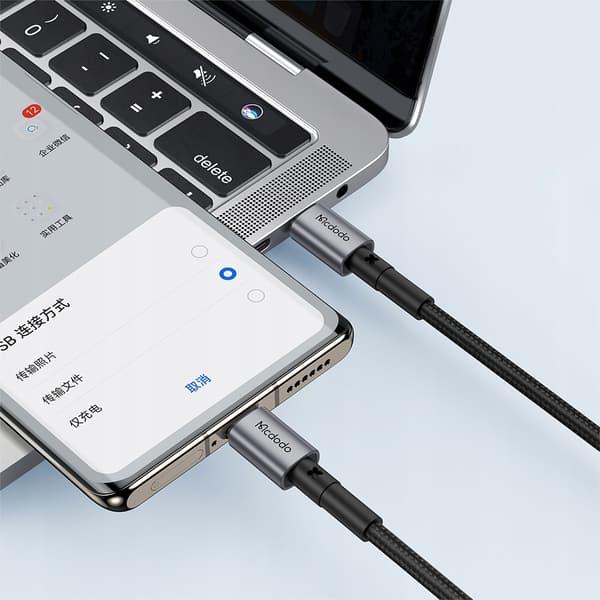 MCDODO USB-C-KABEL SNABBLADDNING FÖR SAMSUNG APPLE USB TYP C 3A 65W 1,5M