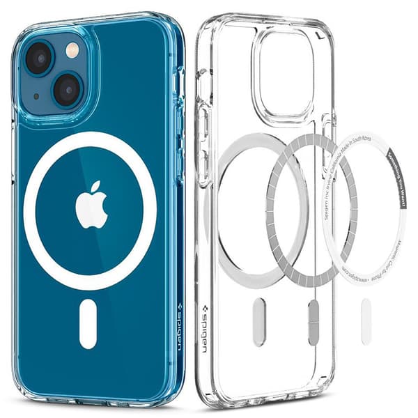 Spigen Ultra Hybrid MagSafe - Etui til iPhone 13 (Hvid)