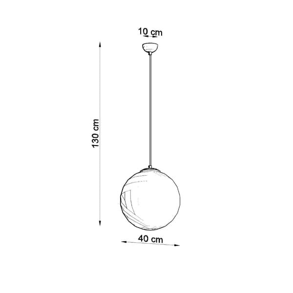 HÄNGLAMPA UGO 1 E27 VIT SOLLUX SL.0265