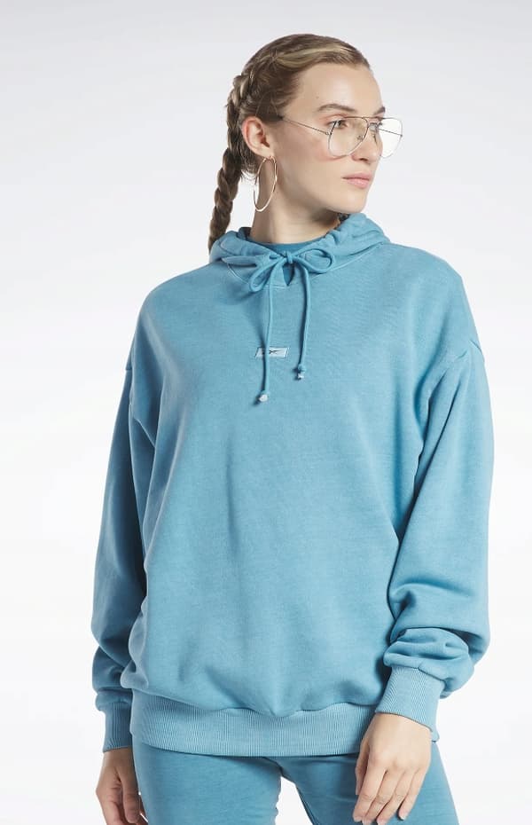 Reebok damhuvtröja blå casual strl M