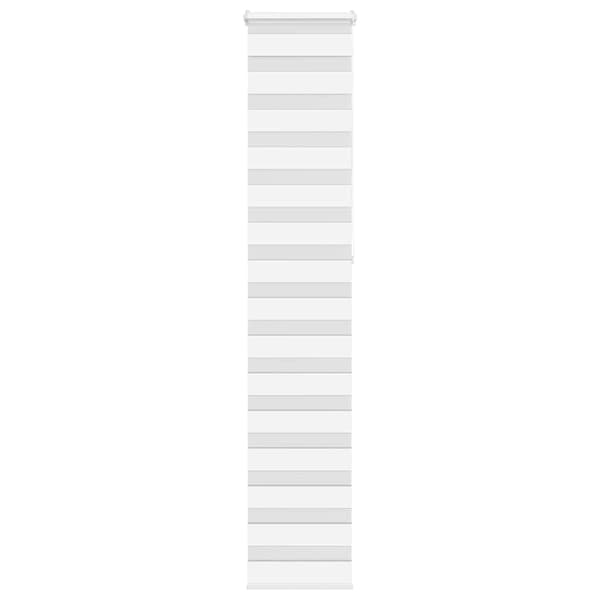 vidaXL zebrarullegardin, hvid, stofbredde 45,9 cm, polyester