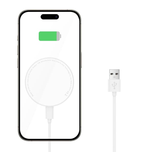 TECH-PROTECT QI15W-A33 MAGNETISK MAGSAFE TRÅDLØS OPLADDER HVID