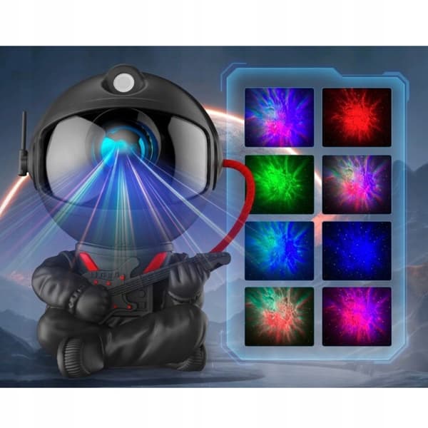 Stjerneprojektor Astronaut Stjerner Natlampe LED Laserprojektor