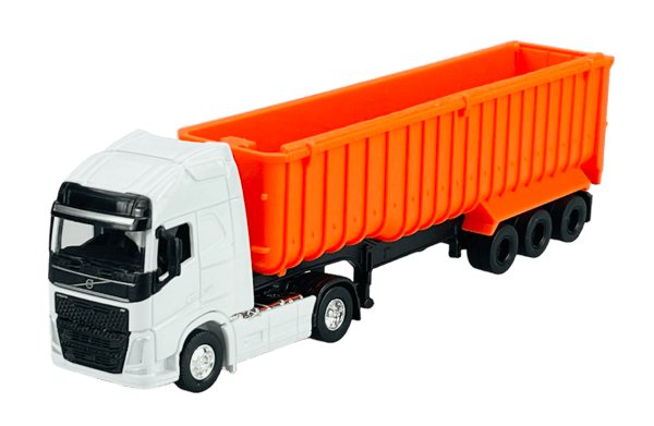 Welly Volvo FH vit + tippflak 1:64 68056