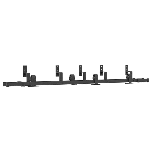 vidaXL monteringssystem til skydedør, 200 cm, stål, sort
