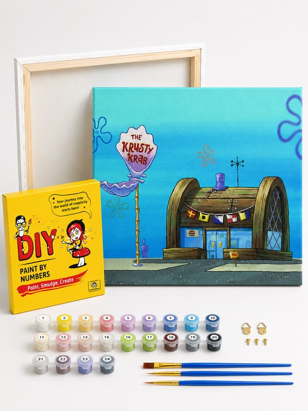 Maling efter numre SpongeBob Krusty Krab 50x40 cm
