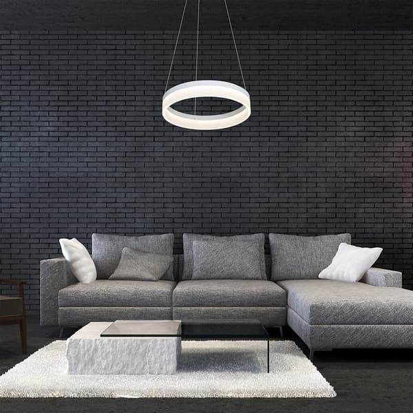 RING LED HÄNGLAMPA VIT MILAGRO ML405