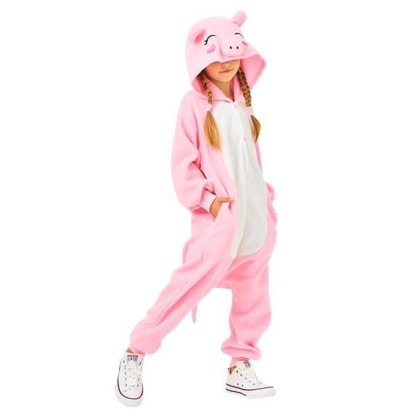 Kigurumi-pyjamas Rosa Gris Barn 95-105 cm