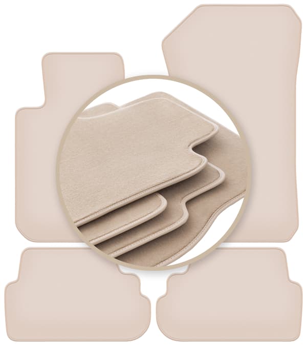 Beige PREMIUM matot BMW 1 E81 hatchback 2007-2012