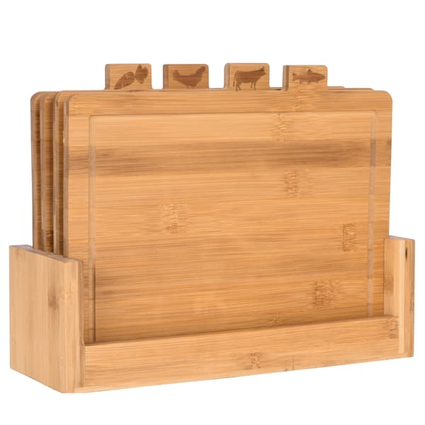 Dori skärbräda i bambu, set om 4