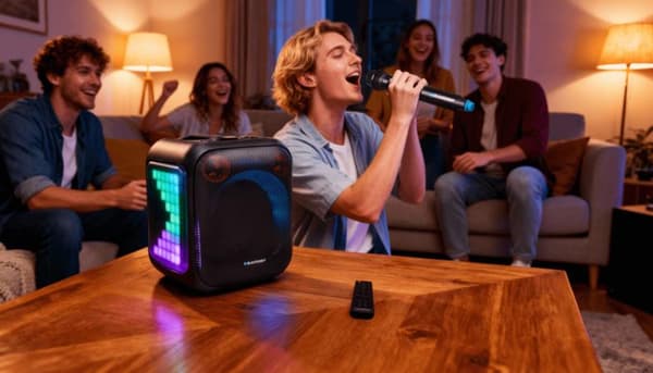 Bluetooth Högtalare BLAUPUNKT Party Box PB6LED Svart