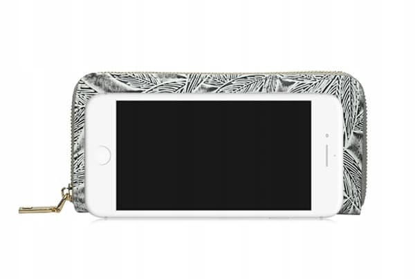 Stor damepung med lynlås, elegant clutch, organizer, pung, P44