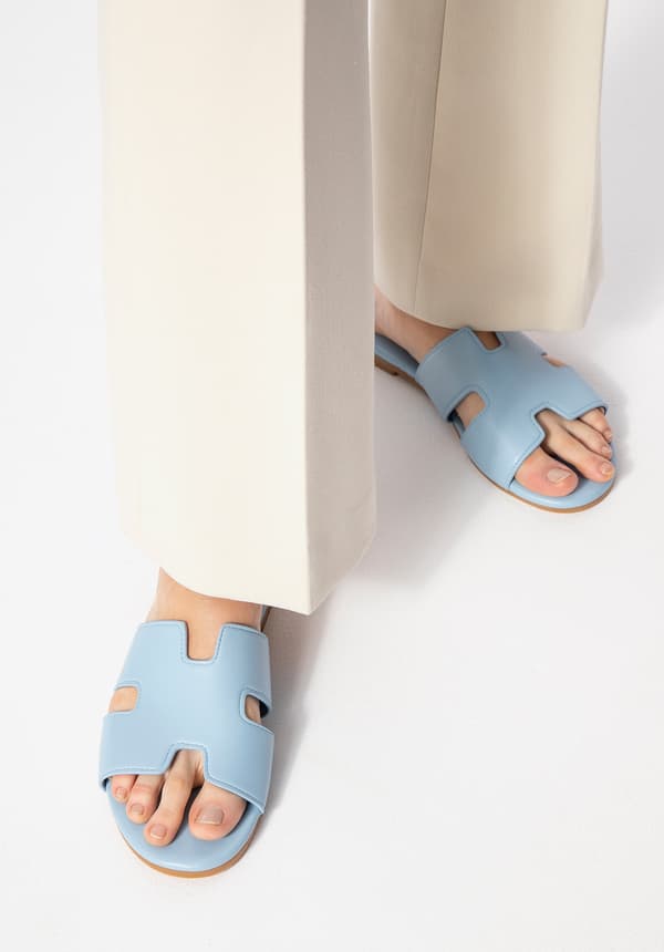 Wittchen Dames Blå Flip-Flops i eco-læder