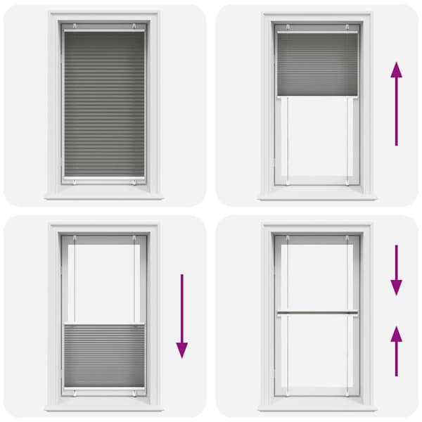 vidaXL Plisserad gardin antracit 75x150 cm Tygbredd 74,4 cm
