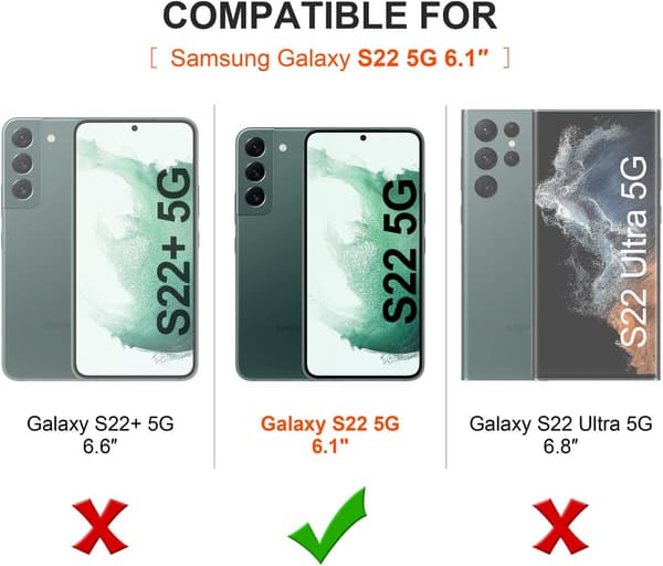 TRANSPARENT ETUI TIL SAMSUNG GALAXY S22 5G
