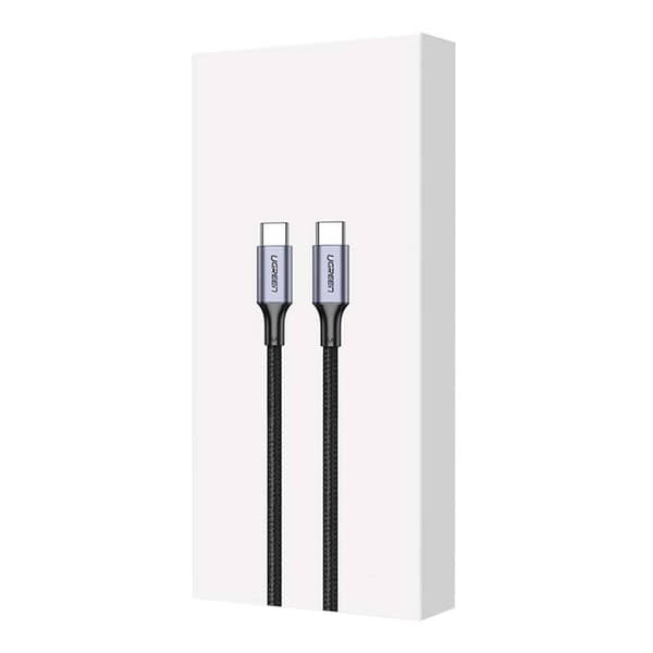 UGREEN US316 USB-C - USB-C -kaapeli, 100 W, 1 m (musta)
