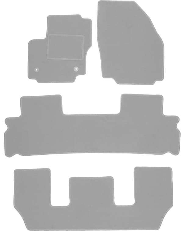 Bilmåtter grå til: Ford S-MAX MK1 FL 7-sæders (2012-2015)