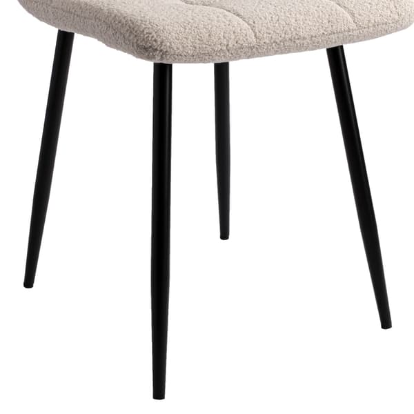 DENVER teddy beige boucle stol