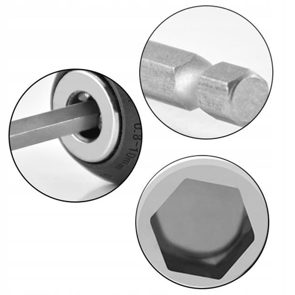 Magnetisk adapterholder til bore- og skruetrækerbits 1/4" 60 mm