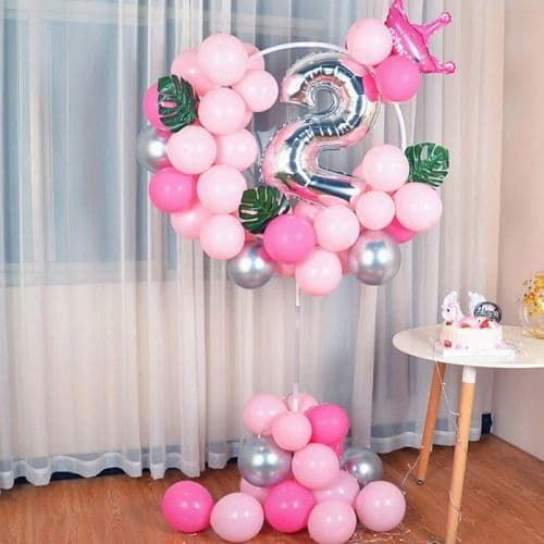 Rund stativ til ballondekoration 160 cm